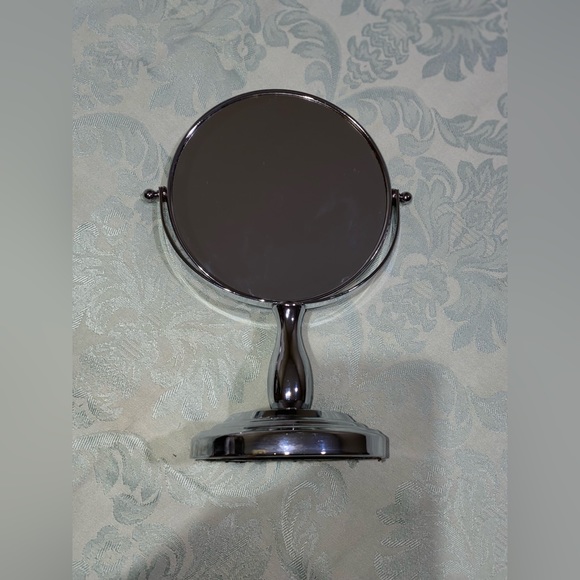 Bath Mirror Chrome Finish Standing Mirror Table Top Vanity Mirror